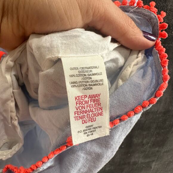 Boden Soft Blue Chambray Romper Stretchy Waist 100% Cotton Size 13-14Y 164cm - Picture 5 of 5